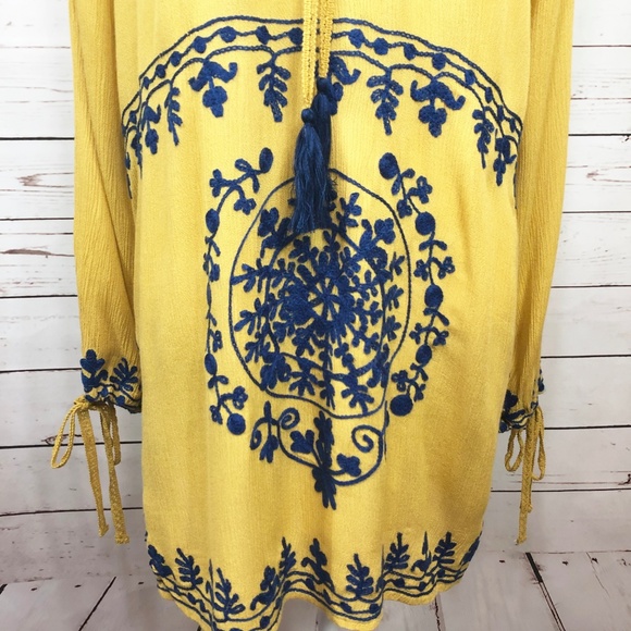FLINT & MOSS Boho Beach Cover Up Top NWT Size M - Picture 3 of 8